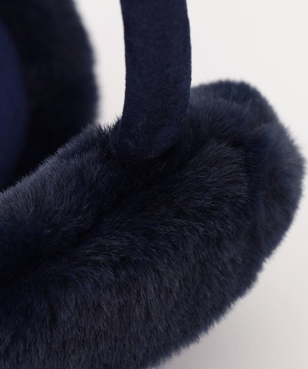 23区GOLF 【WOMEN】【防寒 】フェイクファー イヤーマフ ネイビー系