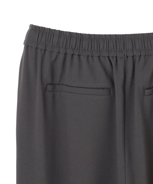 UNFILO L 【ウエストゴム】ライトジョーゼット ジョグパン チャコール