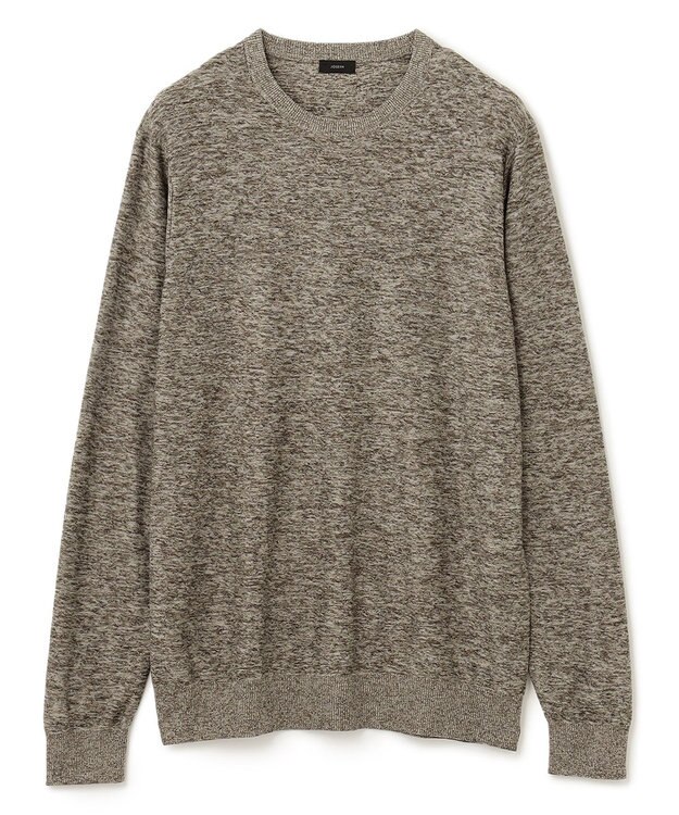 JOSEPH HOMME ナイロンムリネメランジ　クルーネックニット キャメル系