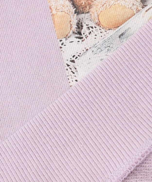 ANY KIDS 【春まで主役】フォトプリントトレーナー ラベンダー