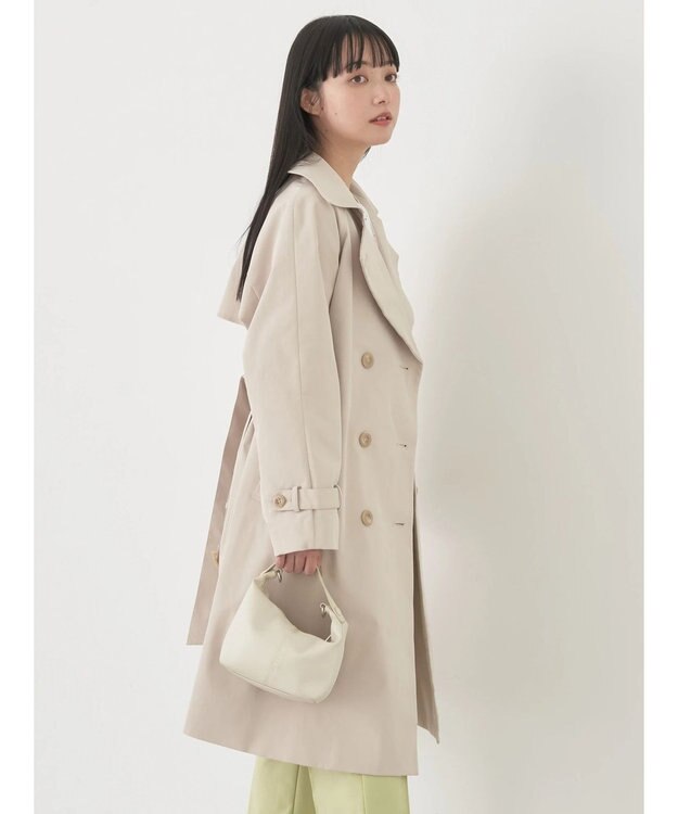 earth music&ecology ベーシックトレンチコート Light Beige