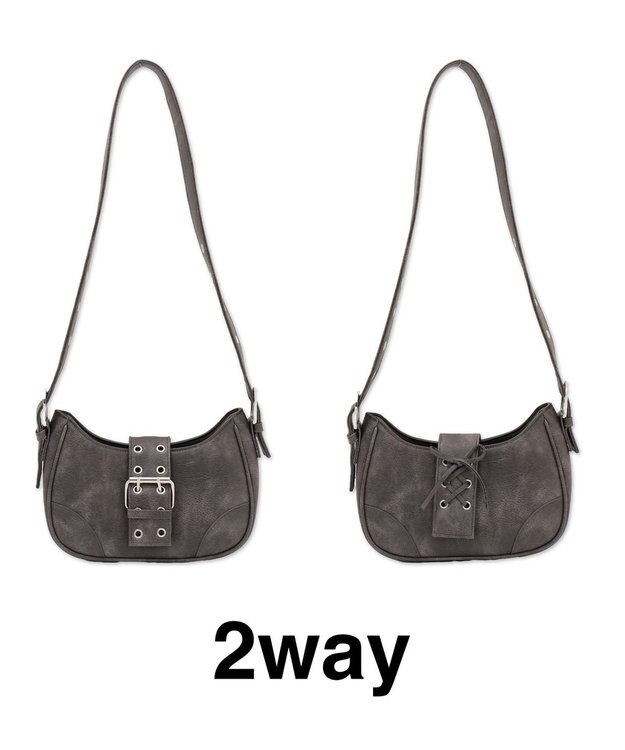 WEGO マルチWAYハーフムーンベルトバッグ 柄6