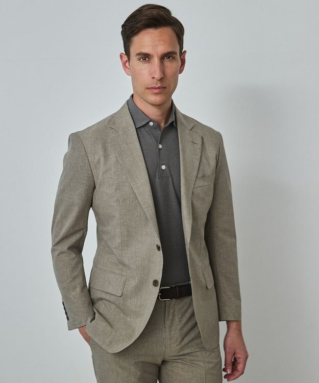 GOTAIRIKU 圧倒的清涼感【夏に必要なカイテキ7機能】クールドッツ セットアップジャケット_クラシックプリント(26年モデル) ベージュ_クラシックプリント