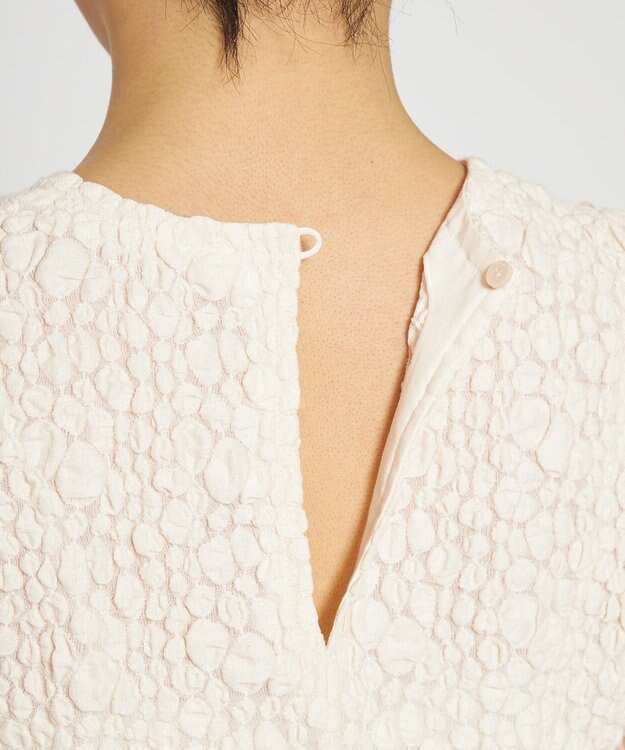 uncrave 【洗濯機洗い可】ストレッチレース トップス （uncrave WHITE） エクリュ