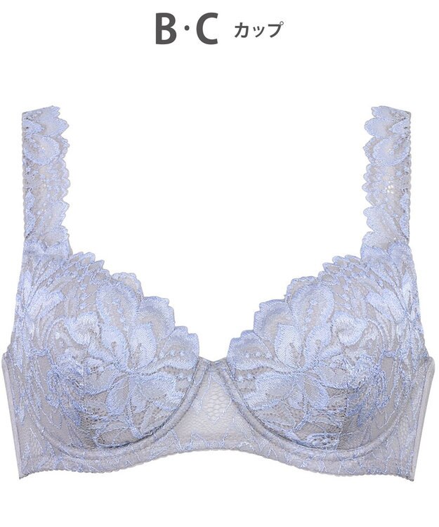 Wing ブラジャー Wing Lesiage 包みこむようなフィット感 安定感のあるつけごこち 肩にくいこみにくい ブラ PB3010 ウイング／ワコール ストロベリー