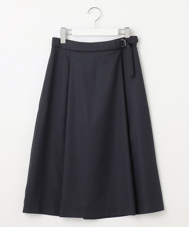 J.PRESS LADIES S 【セットアップ対応・洗える・UVケア・速乾】 OXIJEWELストレッチ スカート ネイビー系