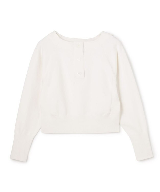 uncrave スウェットライクニット ヘンリーネックトップス オフ
