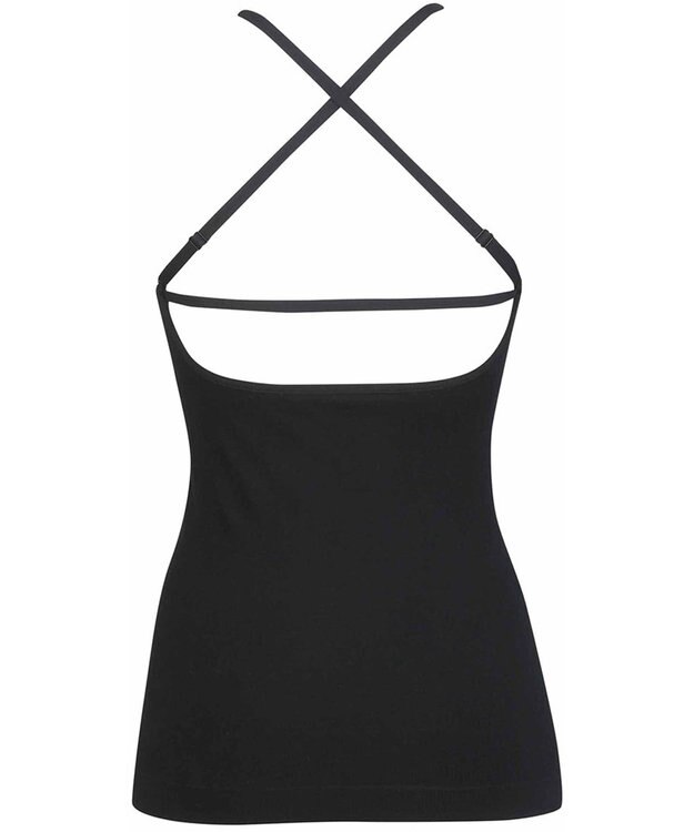 WACOAL カップ付きインナー 【GOCOCi ゴコチ】 ぴったりフィット ズレにくい 洗濯機洗い可能(ネット使用) ブラキャミソール ブラトップ レディース ノンワイヤー UGG122 /ワコール ブラック