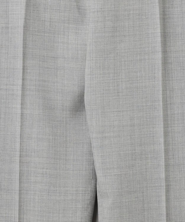 GOTAIRIKU ロングセラー【洗える/折り目加工/シワになりにくい/ウエストアジャスター】ウォッシャブル サマーウール100％パンツ_限定色(ノータック)23/24年モデル シルバー系