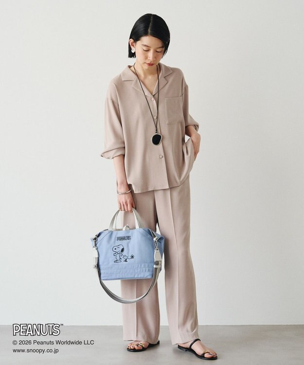 russet 《PEANUTS×russet》リバーシブルトートバッグ(CE-1744) L.Blue