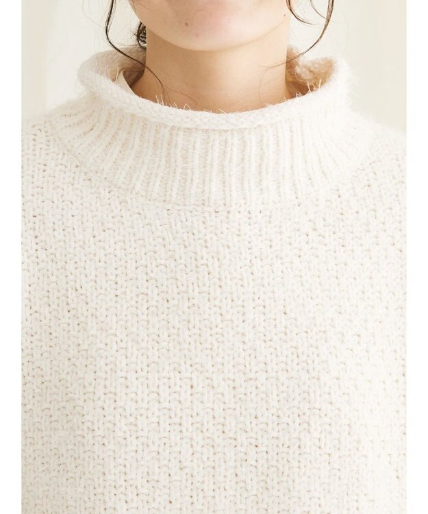 CRAFT STANDARD BOUTIQUE バスケットモールスタンドネックプルオーバー Ivory