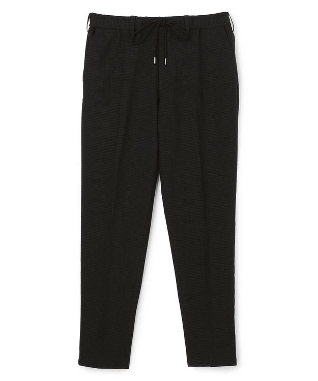 JOSEPH HOMME 新色追加【セットアップ対応】トリコサッカーストレッチ  ドロスト付テーパードパンツ / PEGG CONVERTIBLE ブラック系