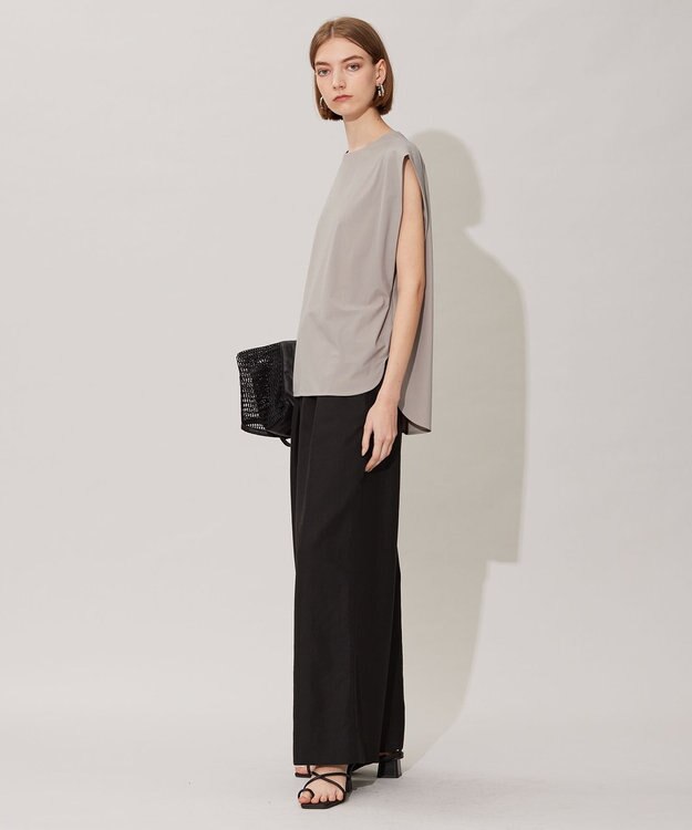 ICB 【接触冷感・UVカット・速乾・洗える】マットスキューバ  ノースリーブプルオーバー オリーブ系