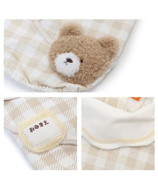 PET PARADISE ペットパラダイス くまちゃん チェック 園児服 小型犬 ベージュ