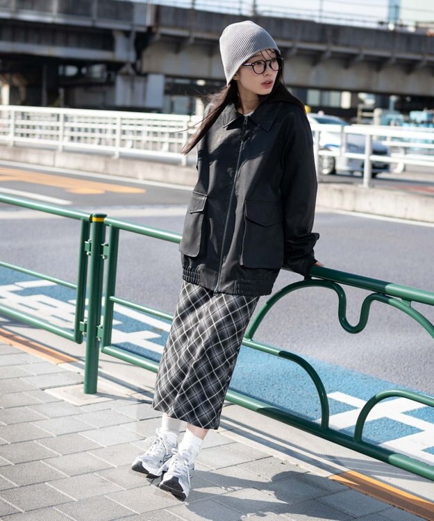 WEGO 【ユニセックス着用ITEM】PUダブルZIPフライトジャケット ブラック