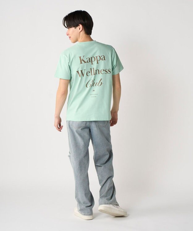 OP／FILA 【Kappa】ウェルネスクラブプリントTシャツ ライトグリーン