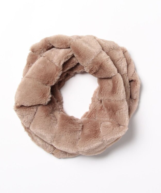 UNBILLION カシュネ cache nez / 畝入りフェイクファースヌード オーク