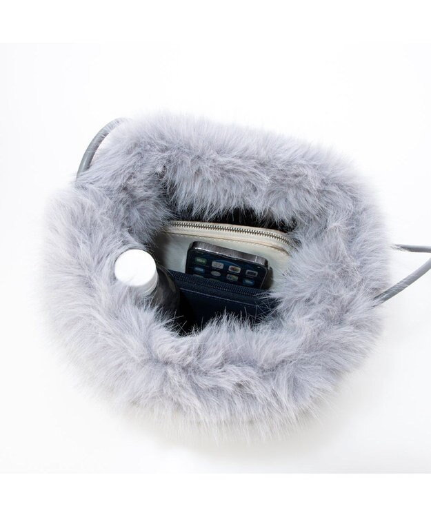 UNBILLION カシュカシュ cachecache / エコファーシンプルショルダートートバッグ GY