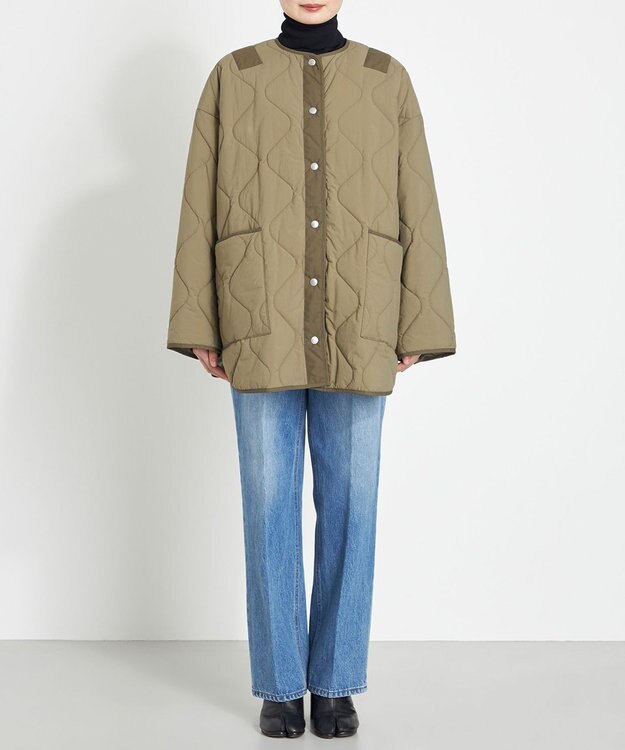 NAVE ライナーキルトアウターsize1 カーキ系