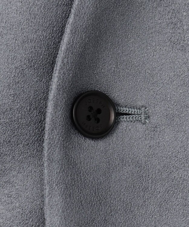 JOSEPH HOMME 新素材【ストレッチ/光沢感】レザーライクジャージー　カーディガン ライトグレー系