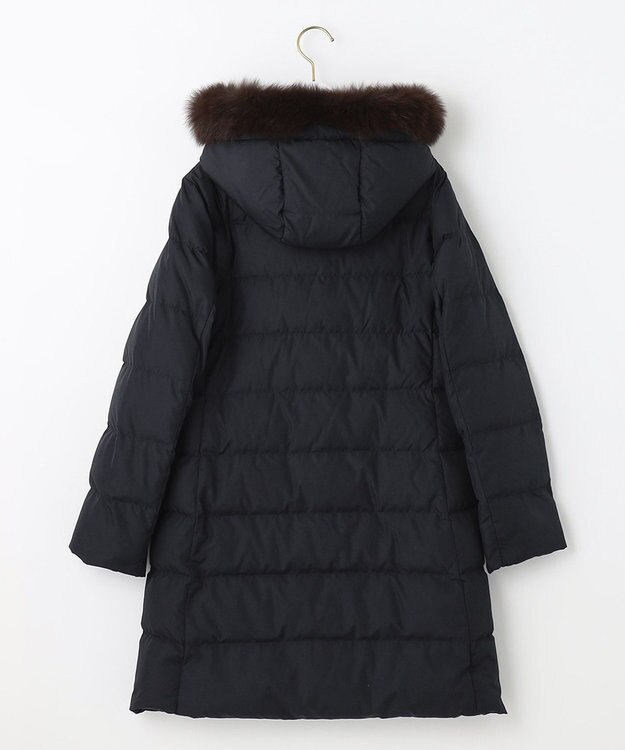 ANY SIS 【撥水】エコファイバーミックス ロング ダウン ネイビー