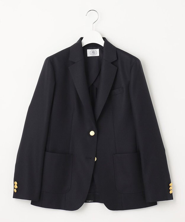 J.PRESS LADIES オックス シングル テーラードジャケット ネイビー系
