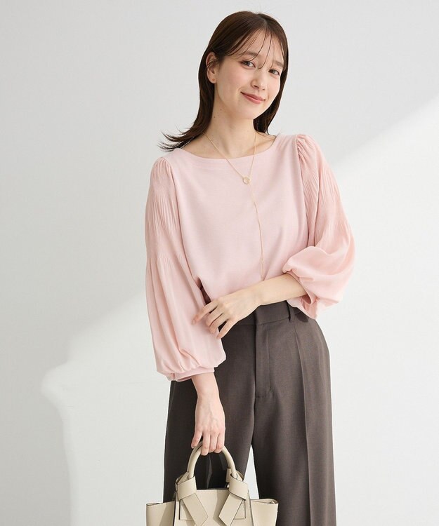 Green Parks ＳＥＴ２点　ネックレス＋マジョリカプルオーバー Pink