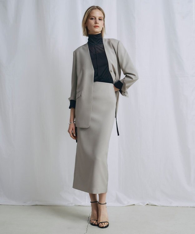 ICB L 【WEB＆一部店舗限定】SheerSerika ハイネックプルオーバー ブラック系