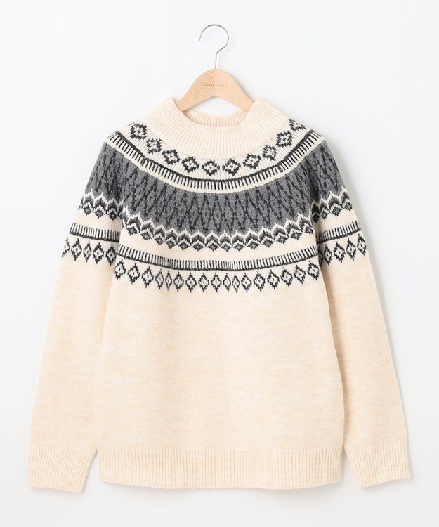 SHARE PARK LADIES ノルディックプルオーバー アイボリー系