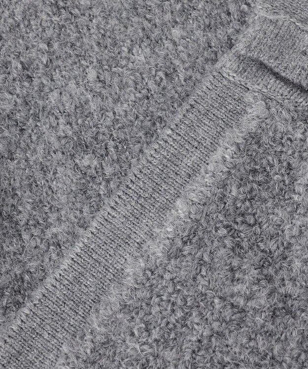 ANY SIS 【洗える】ブークレニット カーディガン グレー