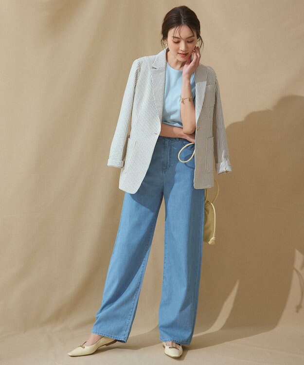 23区 【CLASSY.6月号掲載】ADDCULUMN フェイクレザー ショルダーバッグ ライトイエロー系