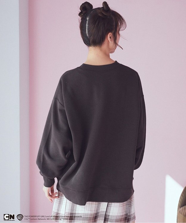 earth music&ecology Ｔｈｅ　Ｐｏｗｅｒｐｕｆｆ　Ｇｉｒｌｓ／ｅｍａｅＬスウェット Charcoal Gray