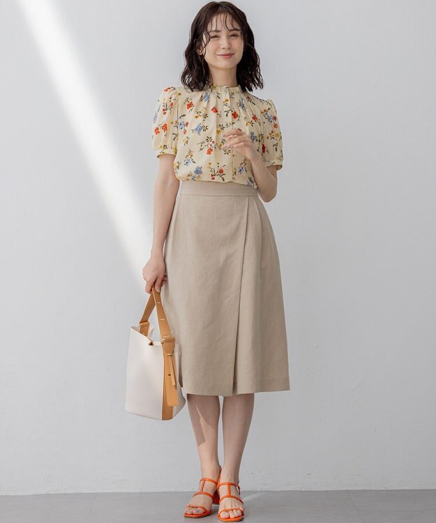 組曲 【WEB限定】ラップパンツ ベージュ系