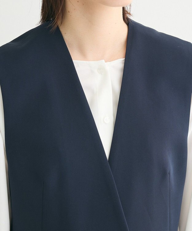 Green Parks ef-de ジレジャケット Dark Navy