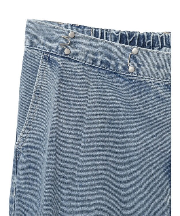 earth music&ecology タックホックデニムパンツ Light Indigo