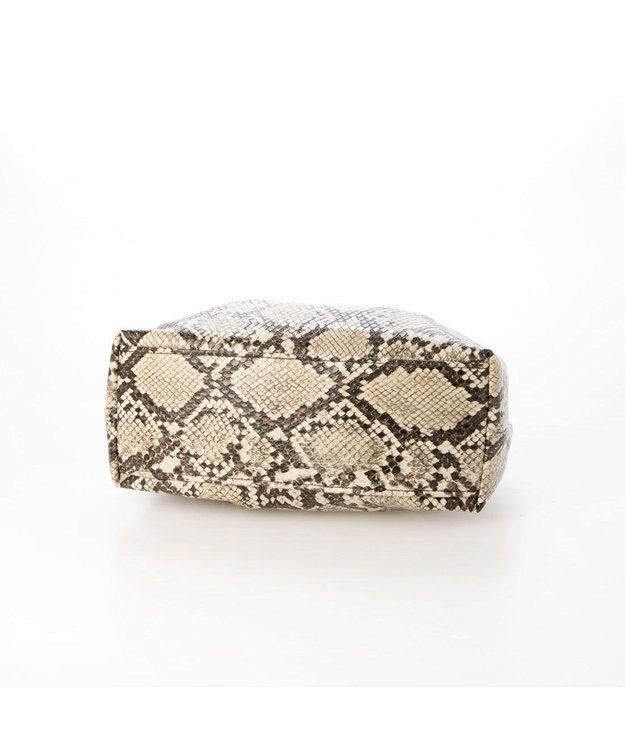 UNBILLION カシュカシュ cachecache / 口元ギャザーチェーンショルダー パイソン