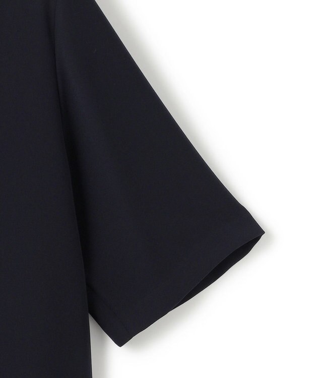 ICB 【UVカット・防シワ・洗える】ライトダブルクロス Tブラウス ネイビー系