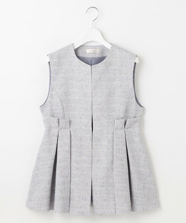 Feroux ペプラム タックジレ ライトグレー系