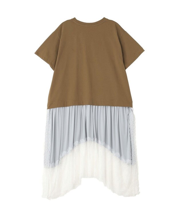 Green Parks ■ＷＩＴＨ　ＫＵＲＵＭＩ．Ｎ　レースレイヤードＴＥＥ Brown