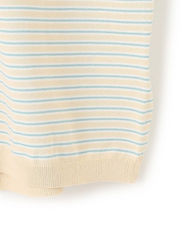 UNFILO MENS 【メンズノンノWEB掲載】スゴ機能美 ニット クルーネック ベージュボーダー