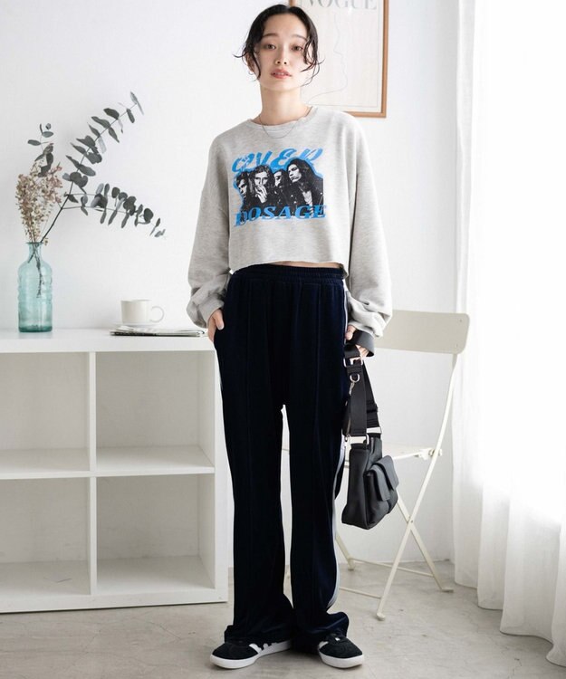 WEGO ヴィンテージライクショートスウェット 柄2