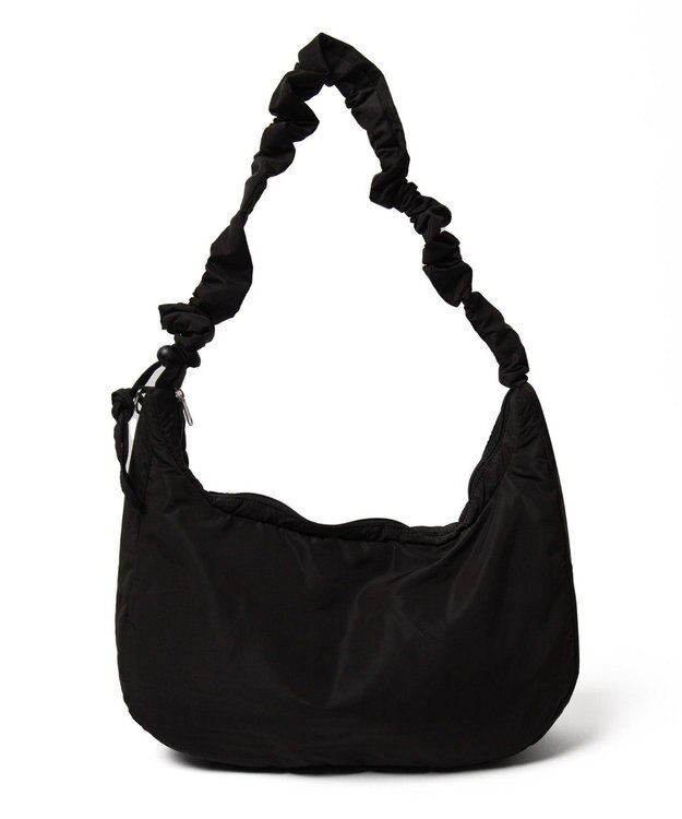 WEGO 【ユニセックス着用ITEM】ハーフムーンドロストショルダー ブラック