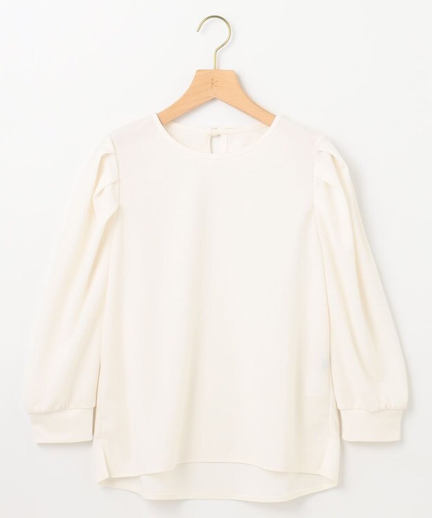 組曲 ライトアムンゼンジャージーバックリボン トップス アイボリー系