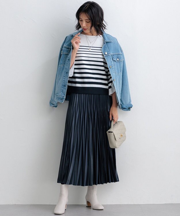 23区 S 【再入荷/RED CARD TOKYO×23区】オーバーサイズ デニム ジャケット ライトブルー