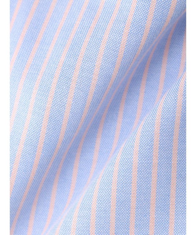 Green Parks ストライプレースアップシャツ Stripe