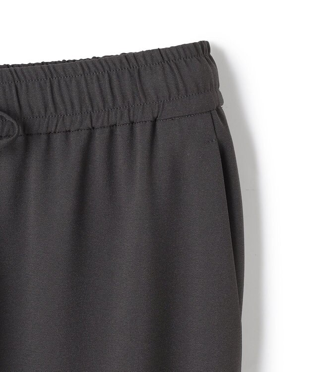 UNFILO L 【ウエストゴム】ライトジョーゼット ジョグパン チャコール
