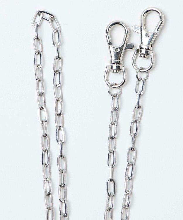 WEGO シンプルチェーンストラップB シルバー