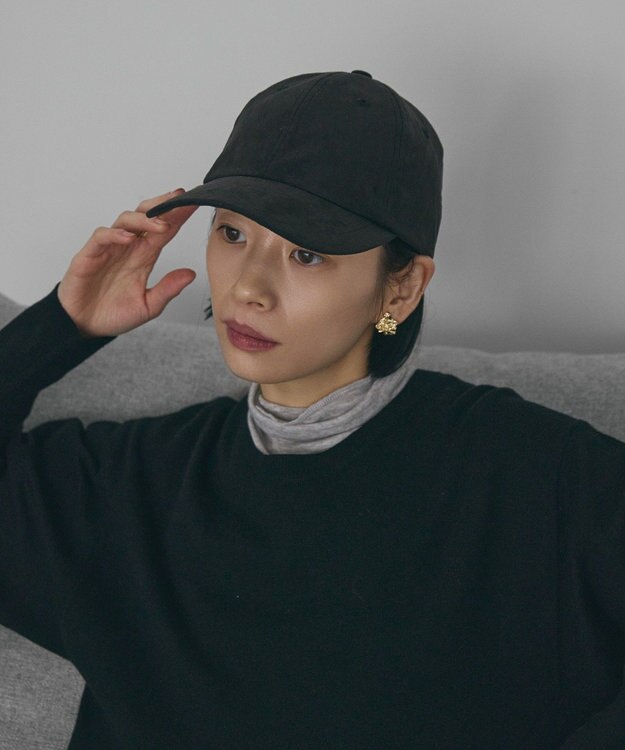 AMERICAN HOLIC スエードライクキャップ Black