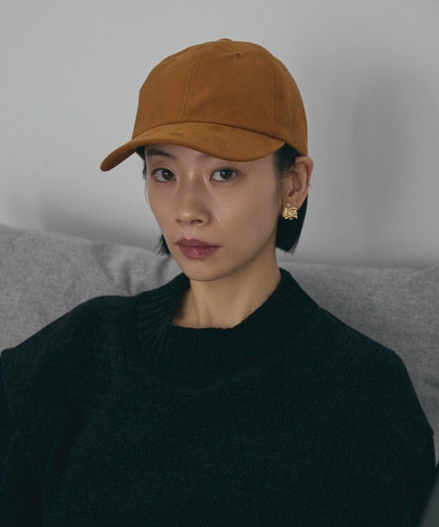 AMERICAN HOLIC スエードライクキャップ Camel