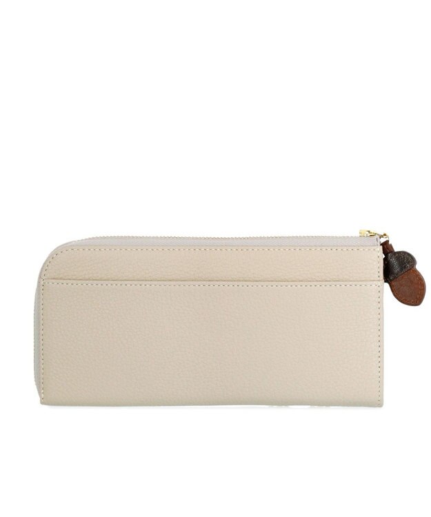 IBIZA アニマーダ　牛革　L字ファスナー長財布（フクロウ） ライトグレー